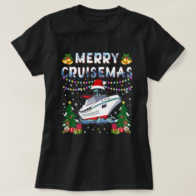 Merry Cruisemas Family Cruise Weihnachten 2021 Fun T-Shirt (Design vorne)