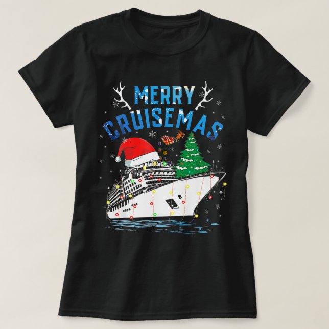 Merry Cruisemas Family Cruise Weihnachten 2022 Son T-Shirt (Design vorne)