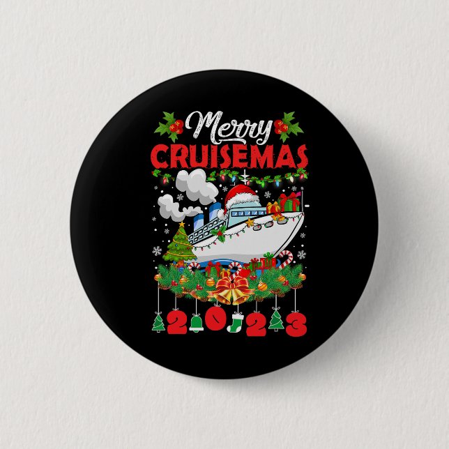 Merry Cruisemas Family Cruise Weihnachten 2023 Spa Button (Vorderseite)