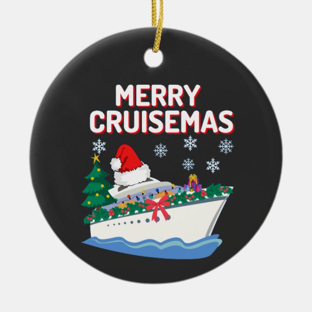 Merry Cruisemas Keramik Ornament (Vorne)