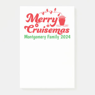 Merry Cruisemas Personalisiert Family Group Post-it Klebezettel