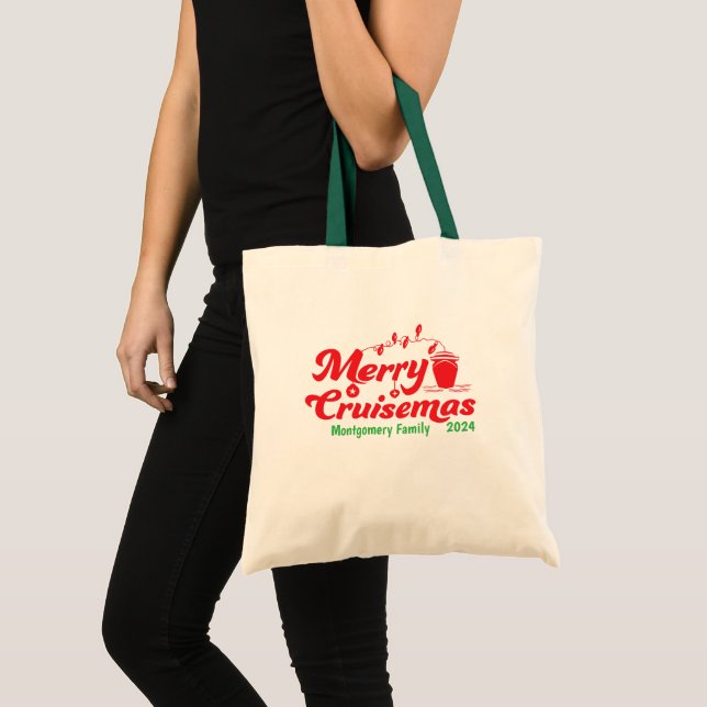 Merry Cruisemas Personalisiert Family Tragetasche (Vorderseite (Produkt))