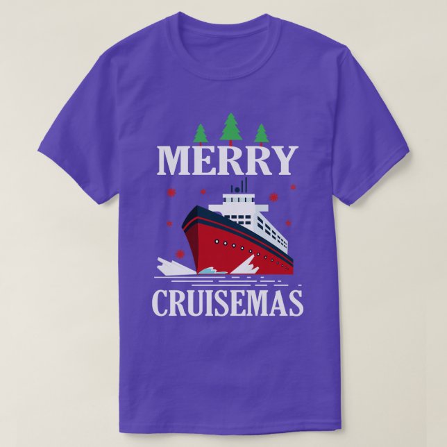 Merry Cruisemas Santa Cruise Schiff Weihnachten 20 T-Shirt (Design vorne)