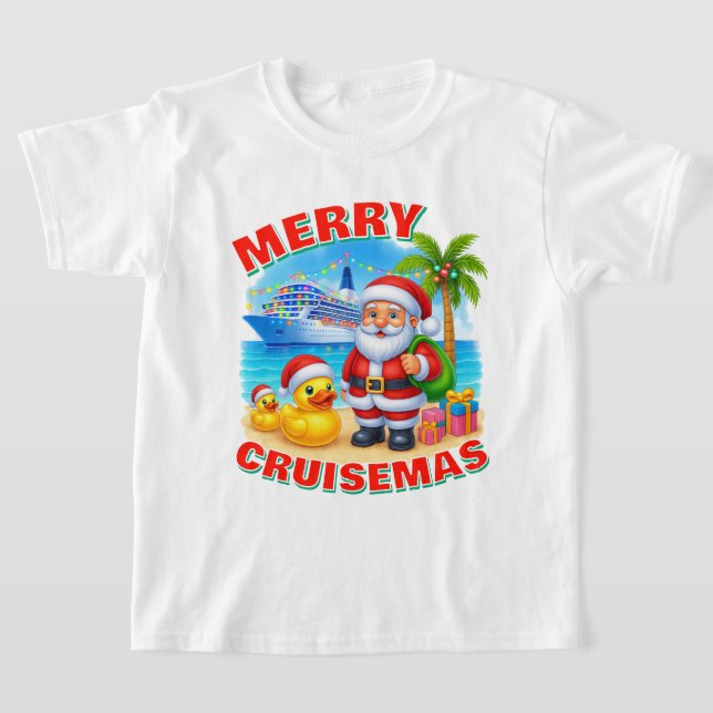 Merry Cruisemas Tropical Santa, Cruise Duck Shirt  (Ablage )