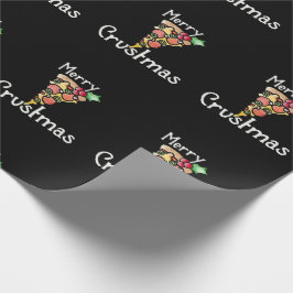 Merry Crustmas Pizza Weihnachten Geschenkpapier