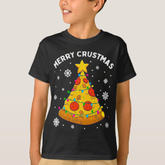 Merry Crustmas Pizza Weihnachtsbaum Weihnachtsgesc T-Shirt