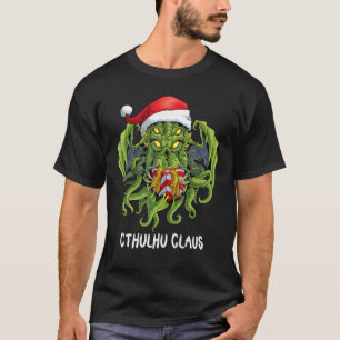 Merry Cthulhumas Christmas Cthulhu Santa Claus Hor T-Shirt