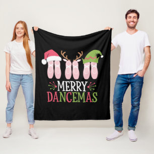 Merry Dancemas Weihnachtsballett Schuhe tanzen Fleecedecke