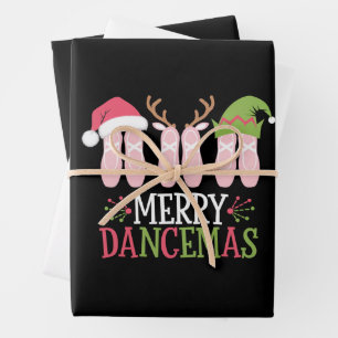 Merry Dancemas Weihnachtsballett Schuhe tanzen Geschenkpapier Set