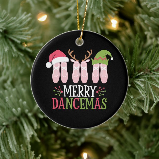 Merry Dancemas Weihnachtsballett Schuhe tanzen Keramik Ornament (Baum)