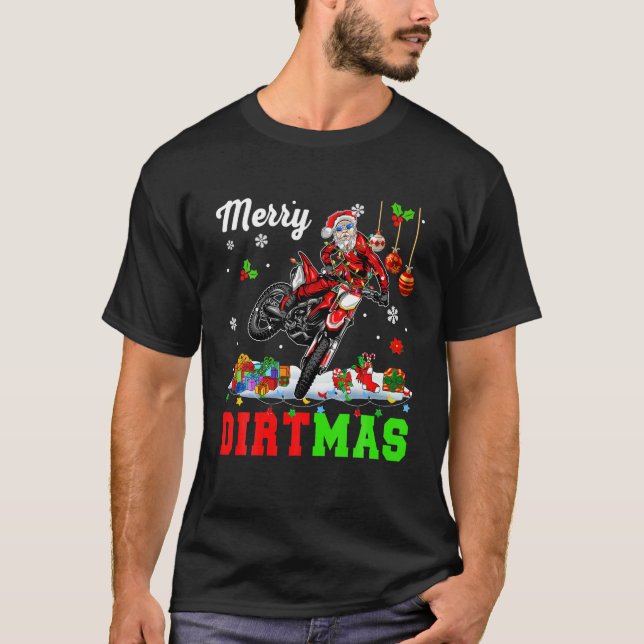Merry Dirtmas WeihnachtsLICHT Weihnachtslieder Wei T-Shirt (Vorderseite)