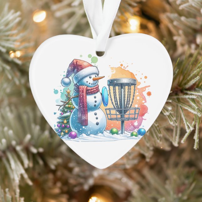 Merry Disk-mas | Disk Golf Personalisierte Weihnac Ornament (Baum)