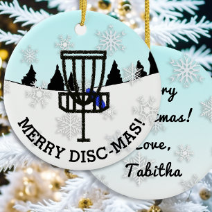 Merry Disk-Mas Funny Disk Golf Weihnachtsfeier Ker Keramik Ornament
