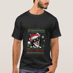 Merry Dogmas Chihuahua Weihnachtsmannmütze Ugly Ch T-Shirt