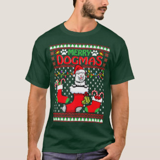 Merry Dogmas finnischer Lapphund Dog Funny Ugly Ch T-Shirt