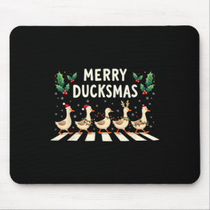 Merry Duckmas Weihnachtsmannmütze Xmas Duck Lover Mousepad