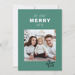 Merry Era Bright Funny One Foto Grün Weihnachten