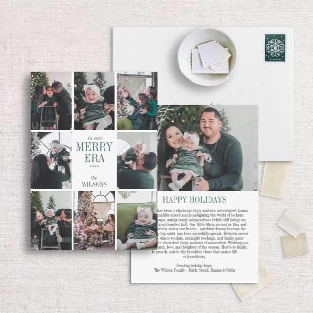 Merry Era Multi-Foto Gallery Feiertagskarte (Von Creator hochgeladen)