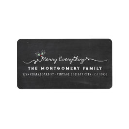 Merry Everything Chalkboard Mistletouren Weihnacht