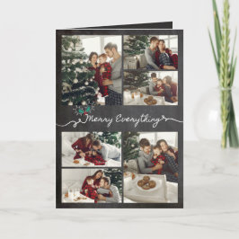 Merry Everything Chalkboard Mistletouren Weihnacht Feiertagskarte