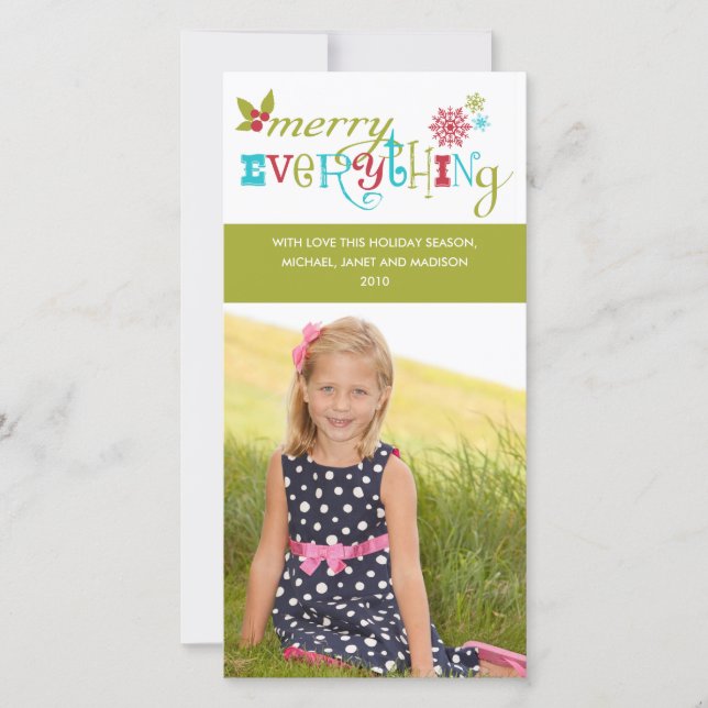 Merry Everything - Multi Cultural Holiday Feiertagskarte (Vorderseite)