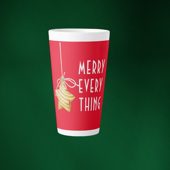 Merry Everything Star Ornament Weihnachten Milchtasse (Von Creator hochgeladen)
