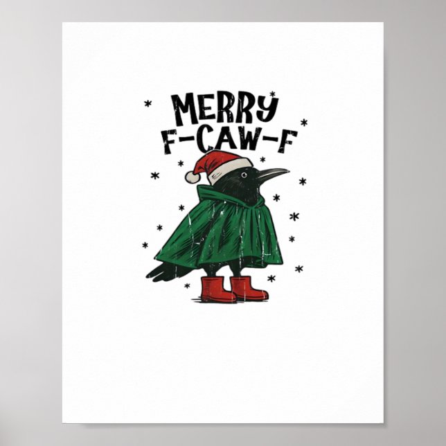 Merry F-Caw-F Essential Minimal Clean Poster (Vorne)