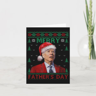 Merry Fathers Day Santa Joe Biden Christmas Ugly S Karte