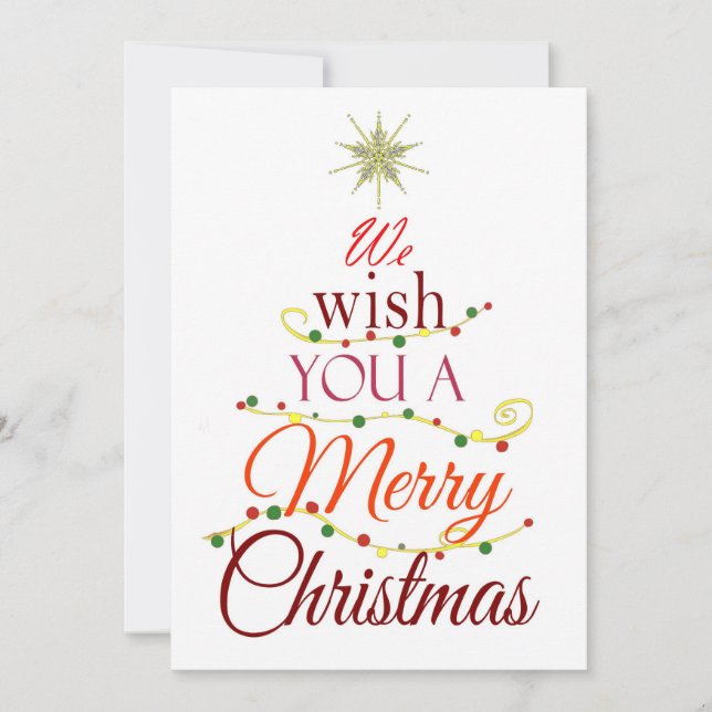 Merry Feiertagskarte (Vorderseite)