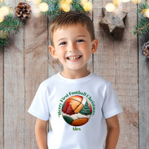 Merry First Football Christmas Baby Geschenk