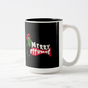 Merry Fishmas Drôle Pêche Mug de Noël