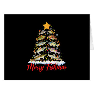 Merry Fishmas Funky Christmas Tree Lights Fish Fis