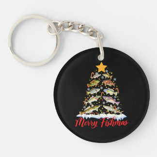 Merry Fishmas Funky Christmas Tree Lights Fish Fis