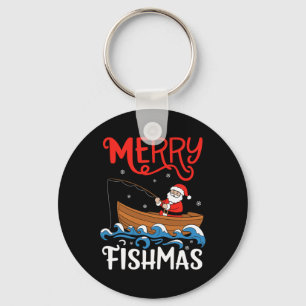 Merry Fishmas Funny Christmas Weihnachten Weihnach Schlüsselanhänger