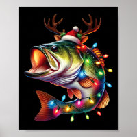 Merry Fishmas Santa Fishing Lovers Funny Fisherman