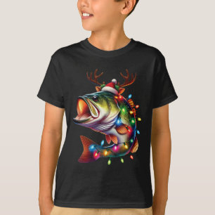 Merry Fishmas Santa Fishing Lovers Funny Fisherman T-Shirt