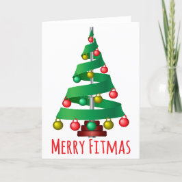 Merry Fitmas Feiertagskarte