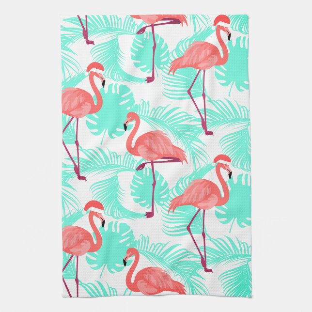 Merry Flamingo Geschirrtuch (Vertikal)