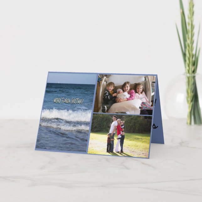 Merry Florida Christmas Feiertagskarte (Vorderseite)