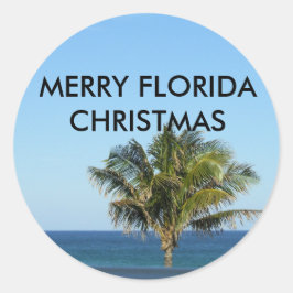 MERRY FLORIDA CHRISTMAS STICKERS