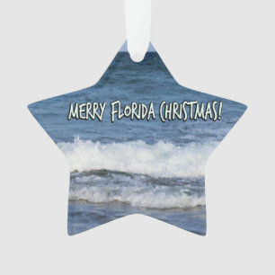 Merry Florida Weihnachtssee's Deep Blue Ornament