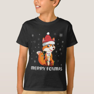 Merry Foxmas Funny Christmas Fox Liebhaber Fox Eig T-Shirt