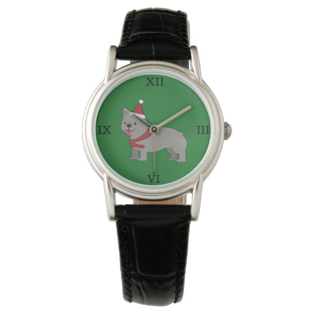 Merry Frenchie Armbanduhr (Vorderseite)