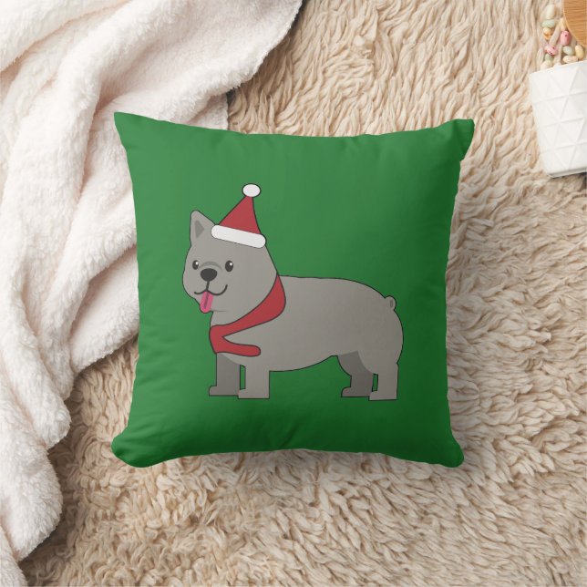 Merry Frenchie Kissen (Decke)
