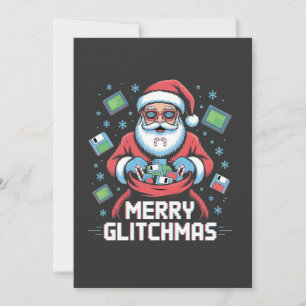 Merry Glitchmas Coding Programmer Weihnachten Einladung
