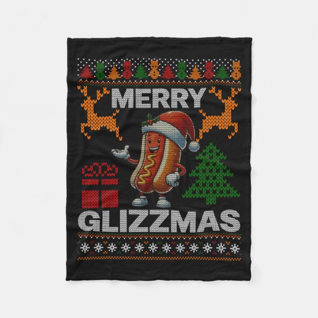 Merry Glizzmas -christmas Glizy Matching Family Ug Fleecedecke (Vorderseite)