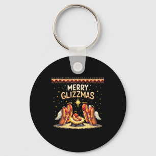 Merry Glizzmas Hot Hunde Humor Funny Food Liebhabe Schlüsselanhänger