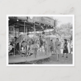 Merry-Go-Round auf halbem Weg Postkarte