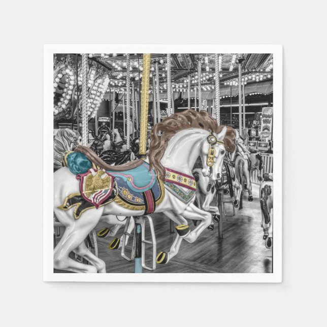 Merry Go Round Carousel Serviette (Vorderseite)