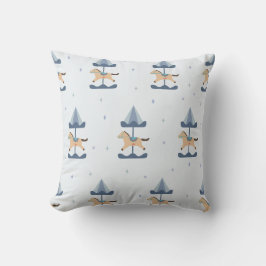 Merry Go Round For Kid & Nursery Baby Throw Pillow Kissen